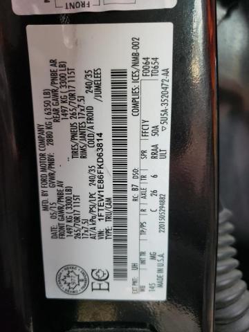 Photo 10 from auction – 2015 FORD F150 SUPER with VIN 1FTEW1E86FKD63814