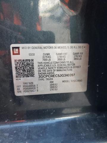 Photo 10 from auction – 2018 CHEVROLET SILVERADO with VIN 3GCPCREC5JG340397