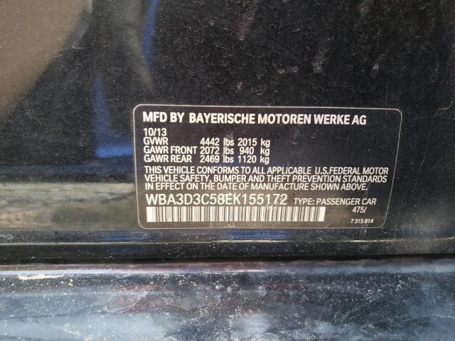 Photo 10 from auction – 2014 BMW 328 D with VIN WBA3D3C58EK155172