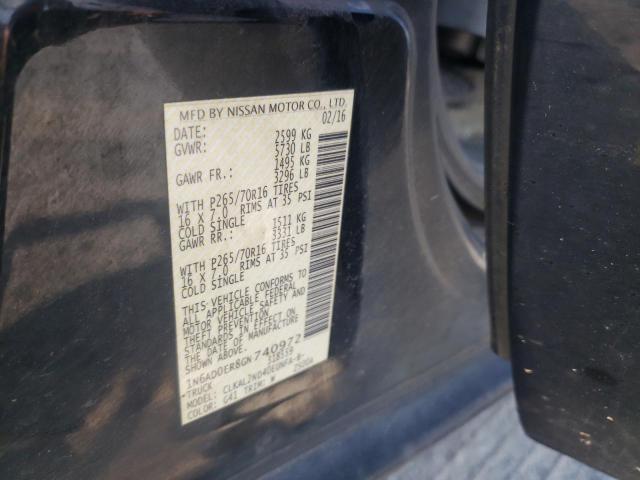Photo 10 from auction – 2016 NISSAN FRONTIER S with VIN 1N6AD0ER8GN740972