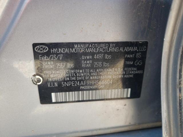 Photo 10 from auction – 2017 HYUNDAI SONATA SE with VIN 5NPE24AF9HH566604