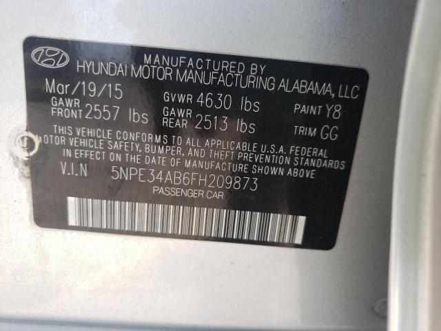 Photo 10 from auction – 2015 HYUNDAI SONATA SPO with VIN 5NPE34AB6FH209873