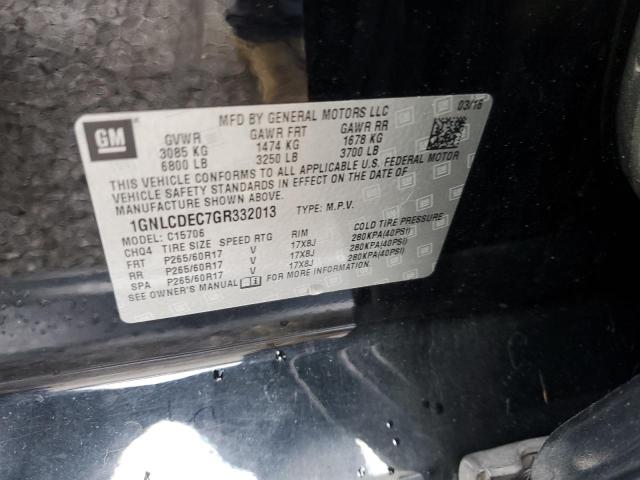 Photo 10 from auction – 2016 CHEVROLET TAHOE POLI with VIN 1GNLCDEC7GR332013