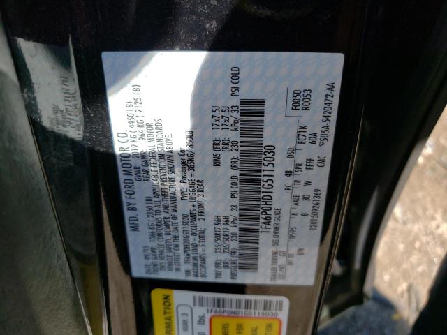 Photo 10 from auction – 2016 FORD FUSION SE with VIN 1FA6P0HD1G5115030