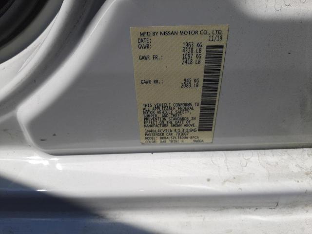 Photo 10 from auction – 2020 NISSAN ALTIMA SR with VIN 1N4BL4CV1LN313196