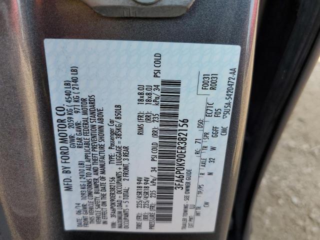 Photo 10 from auction – 2014 FORD FUSION TIT with VIN 3FA6P0K90ER382156