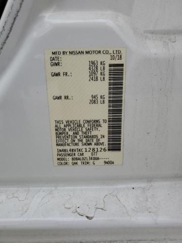 Photo 10 from auction – 2019 NISSAN ALTIMA S with VIN 1N4BL4BV3KC128126