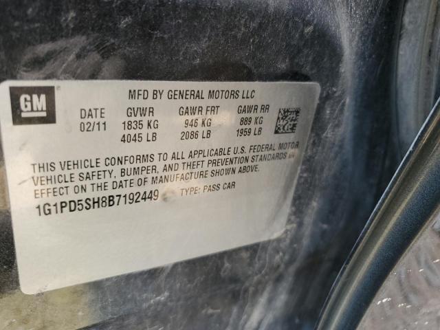 Photo 10 from auction – 2011 CHEVROLET CRUZE LS with VIN 1G1PD5SH8B7192449