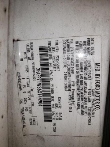 Photo 10 from auction – 2006 FORD CROWN VICT with VIN 2FAFP71W36X144904