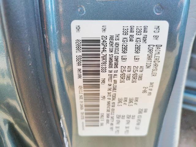 Photo 10 from auction – 2006 DODGE GRAND CARA with VIN 2D4GP44L76R781333