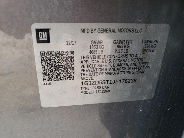 Photo 10 from auction – 2018 CHEVROLET MALIBU LT with VIN 1G1ZD5ST1JF176238