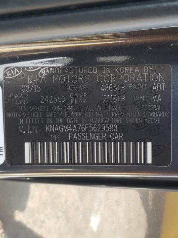 Photo 10 from auction – 2015 KIA OPTIMA LX with VIN KNAGM4A76F5629583