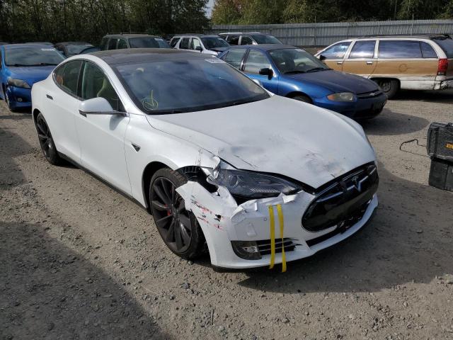 TESLA MODEL S 2014 with VIN 5YJSA1H14EFP45853 - Photo from auction