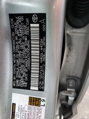 Photo 10 from auction – 2005 TOYOTA PRIUS with VIN JTDKB20U157004896