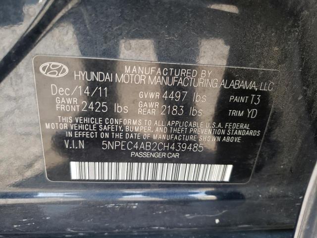 Photo 10 from auction – 2012 HYUNDAI SONATA SE with VIN 5NPEC4AB2CH439485