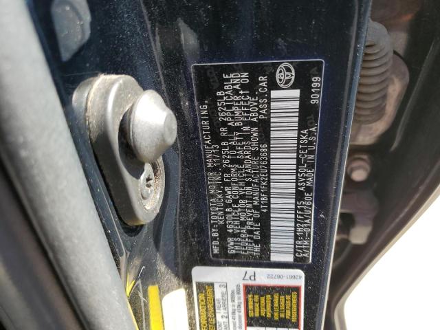 Photo 10 from auction – 2014 TOYOTA CAMRY L with VIN 4T1BF1FK2EU763686