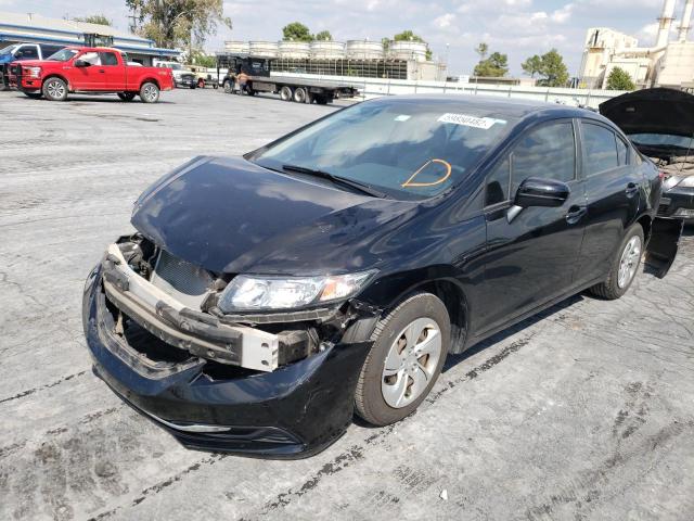 Photo 2 from auction – 2014 HONDA CIVIC LX with VIN 19XFB2F54EE079223
