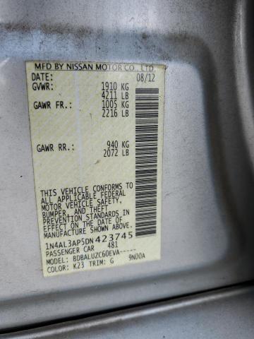 Photo 10 from auction – 2013 NISSAN ALTIMA 2.5 with VIN 1N4AL3AP5DN423745