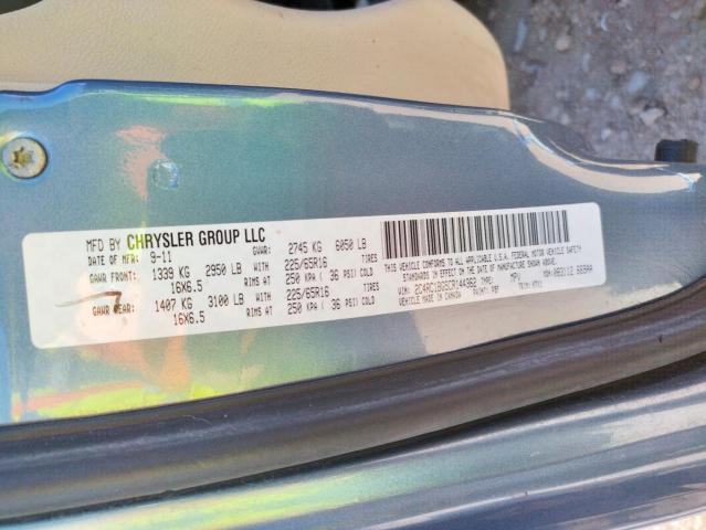 Photo 10 from auction – 2012 CHRYSLER TOWN & COU with VIN 2C4RC1BG5CR144362