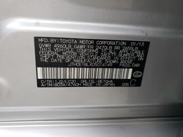 Photo 10 from auction – 2013 LEXUS GS 350 with VIN JTHCE1BLXD5014149