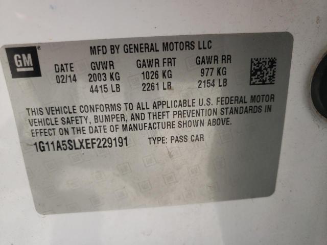 Photo 10 from auction – 2014 CHEVROLET MALIBU LS with VIN 1G11A5SLXEF229191