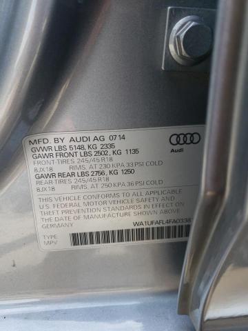 Photo 10 from auction – 2015 AUDI A4 ALLROAD with VIN WA1UFAFL4FA033815