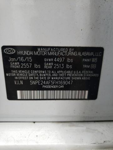 Photo 10 from auction – 2015 HYUNDAI SONATA SE with VIN 5NPE24AF5FH169047