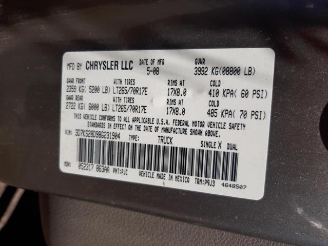 Photo 10 from auction – 2008 DODGE RAM 2500 S with VIN 3D7KS28D98G231904