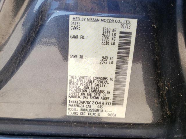 Photo 10 from auction – 2013 NISSAN ALTIMA 2.5 with VIN 1N4AL3AP7DC204930
