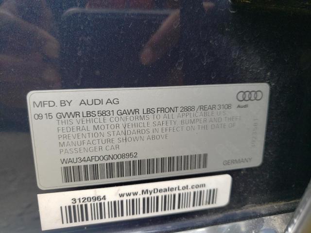 Photo 10 from auction – 2016 AUDI A8 L QUATT with VIN WAU34AFD0GN008952