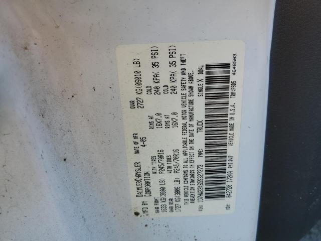 Photo 10 from auction – 2005 DODGE DAKOTA ST with VIN 1D7HW22K65S327273