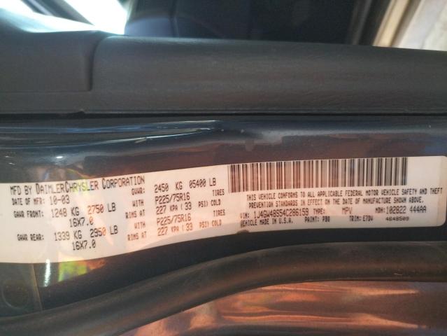 Photo 10 from auction – 2004 JEEP GRAND CHER with VIN 1J4GW48S54C286159