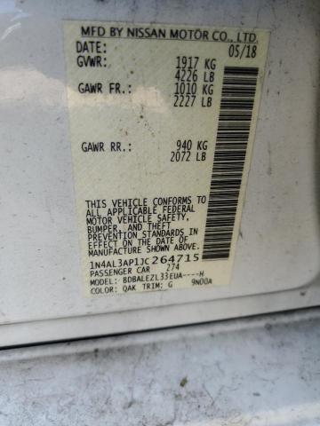 Photo 10 from auction – 2018 NISSAN ALTIMA 2.5 with VIN 1N4AL3AP1JC264715