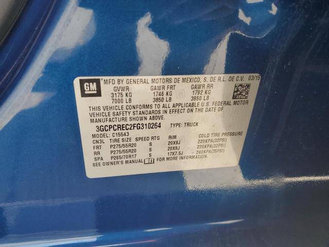 Photo 10 from auction – 2015 CHEVROLET SILVERADO with VIN 3GCPCREC2FG310264