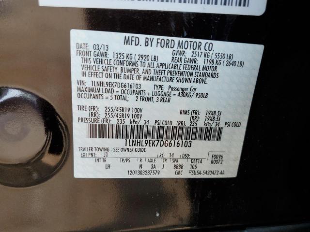 Photo 10 from auction – 2013 LINCOLN MKS with VIN 1LNHL9EK7DG616103