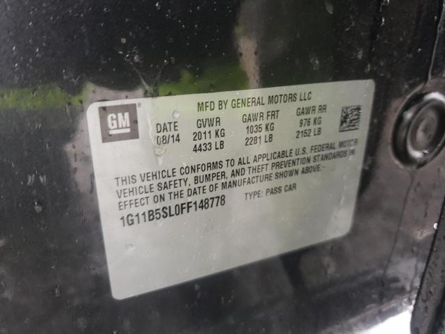 Photo 10 from auction – 2015 CHEVROLET MALIBU LS with VIN 1G11B5SL0FF148778
