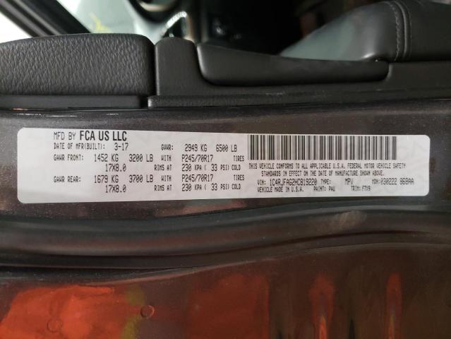 Photo 10 from auction – 2017 JEEP GRAND CHER with VIN 1C4RJFAG2HC819220
