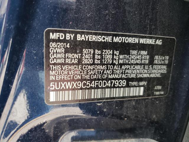 Photo 10 from auction – 2015 BMW X3 XDRIVE2 with VIN 5UXWX9C54F0D47939