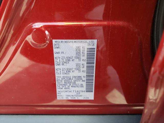 Photo 10 from auction – 2019 NISSAN ROGUE S with VIN 5N1AT2MT5KC714294