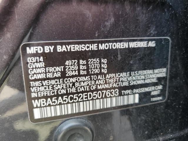 Photo 10 from auction – 2014 BMW 528 I with VIN WBA5A5C52ED507633