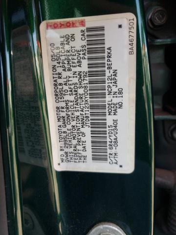 Photo 10 from auction – 2000 TOYOTA ECHO with VIN JTDBT123XY0081792