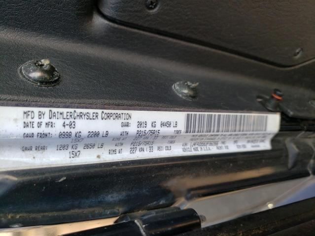Photo 10 from auction – 2003 JEEP WRANGLER C with VIN 1J4FA39S63P362966