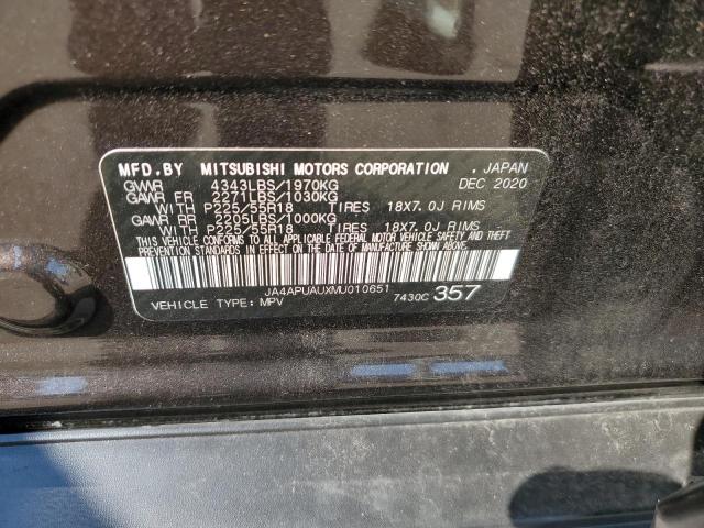 Photo 10 from auction – 2021 MITSUBISHI OUTLANDER with VIN JA4APUAUXMU010651