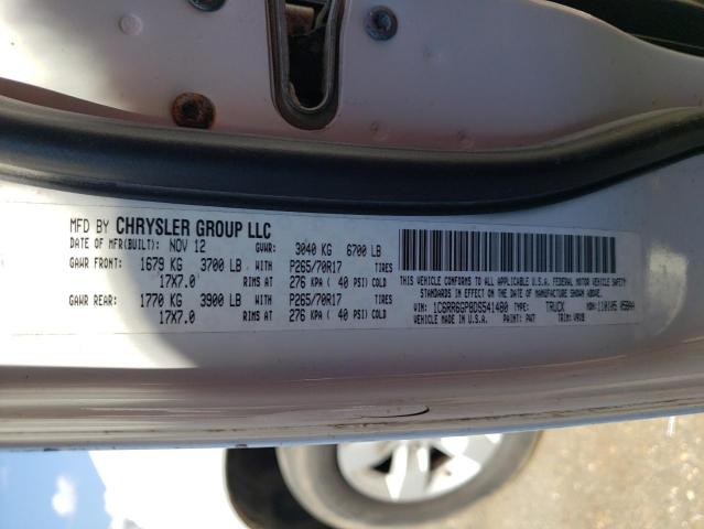 Photo 10 from auction – 2013 RAM 1500 SLT with VIN 1C6RR6GP8DS541480