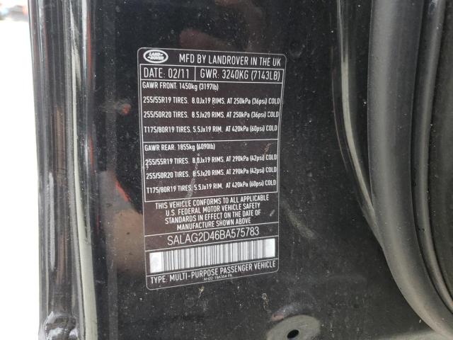 Photo 10 from auction – 2011 LAND ROVER LR4 HSE with VIN SALAG2D46BA575783