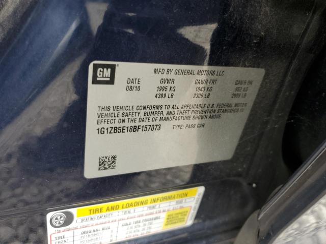 Photo 10 from auction – 2011 CHEVROLET MALIBU with VIN 1G1ZB5E18BF157073