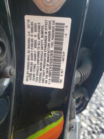 Photo 10 from auction – 2016 HONDA CIVIC EX with VIN 19XFC1F37GE012978