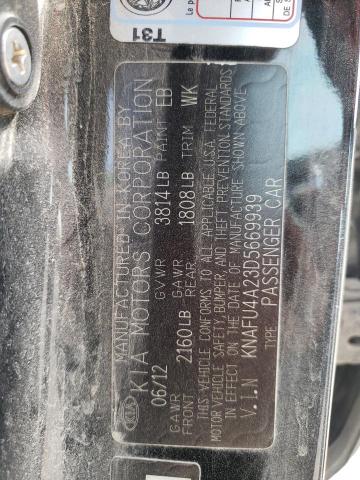 Photo 10 from auction – 2013 KIA FORTE EX with VIN KNAFU4A23D5669939