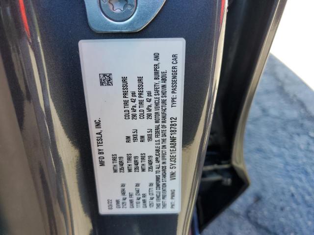 Photo 10 from auction – 2022 TESLA MODEL 3 with VIN 5YJ3E1EA8NF187812