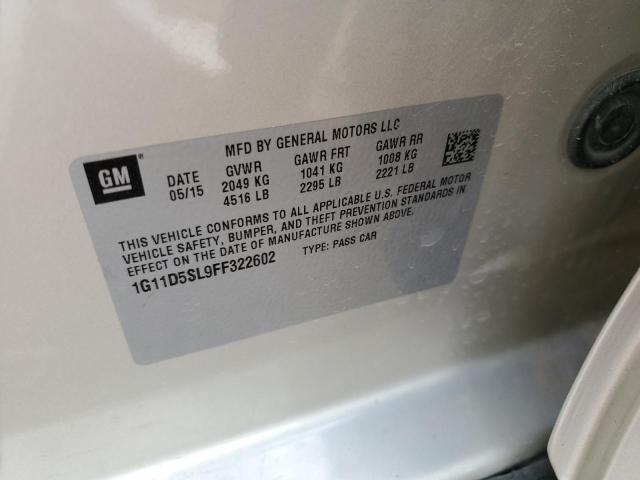 Photo 10 from auction – 2015 CHEVROLET MALIBU 2LT with VIN 1G11D5SL9FF322602